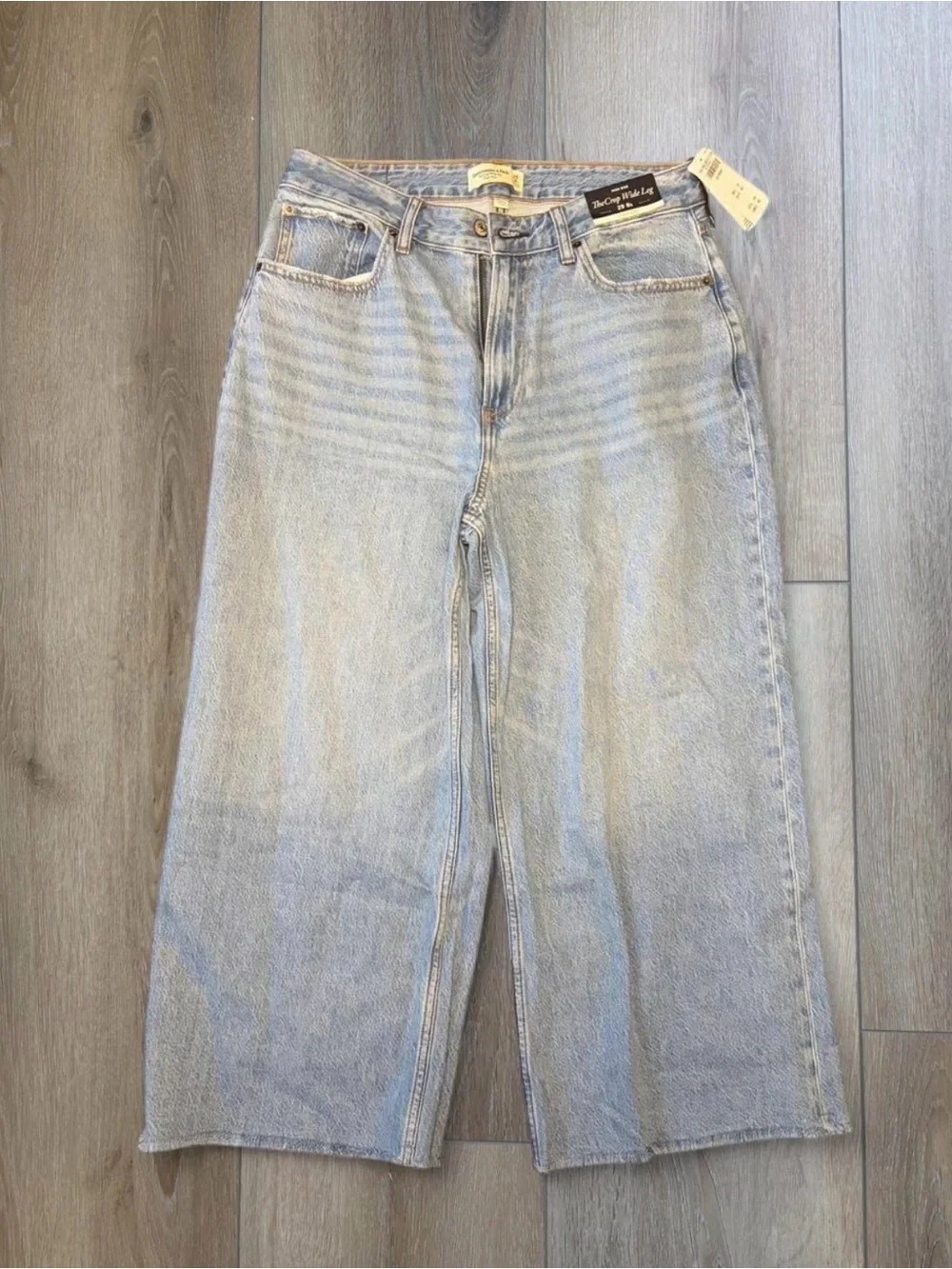 Abercrombie & Fitch Light Blue Wide Leg Jeans